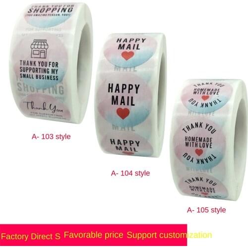 Thank you for your handicrafts decoration envelope seal sticker label