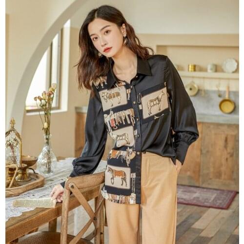 Женские рубашки с принтом YYMSXR China At AliExpress