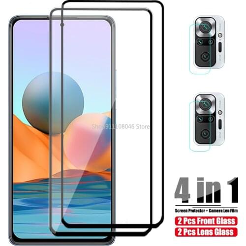 Screen Protector Glass For Xiaomi Redmi Note 10 Pro Glass Max 10S Camera Protection On Xiomi Redmi Note10 S Len Protective Film