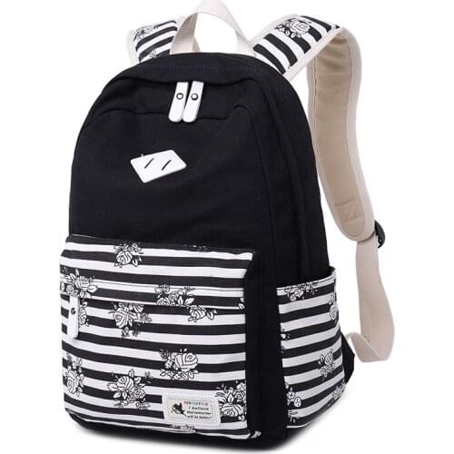 2019 WOMENS Bag New Autumn Korean-style Printed Backpack Womens Large Middle School Students School Bag Casual Canvas Bag