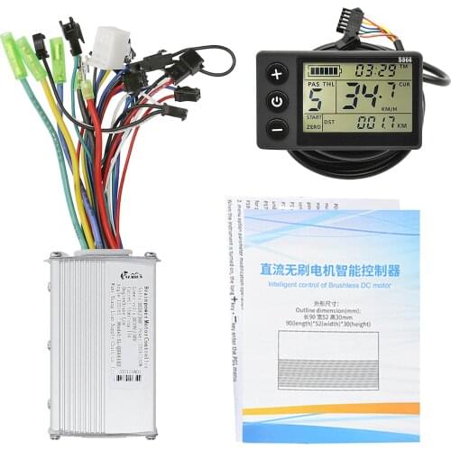 24V 36V 48V 250W/350W LCD Display Panel Brushless Controller Kit for Electric Bicycle Bike Electric Scooter Brushless Controller