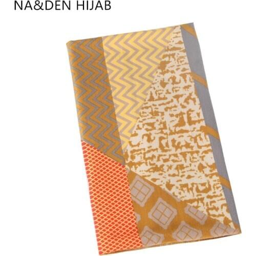 1PCS NEW Solid shalws Hi-Q lady wraps Islamic bandana Geometric scarves Striped winter scarf Muslim hijab Viscose Long muffler