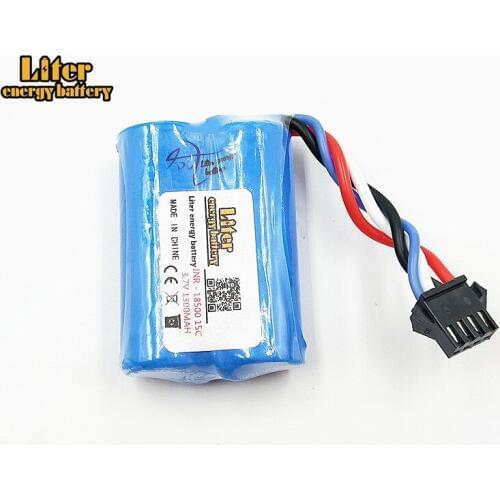 10pcs/lot 3.7V 1300mAH 15c Lithium battery You Di UDI001 remote control boats remote control boat ring odd 960 4P 18500