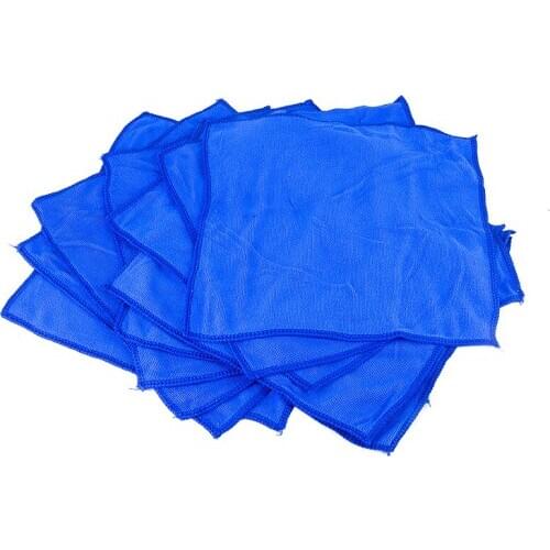 Blue 10pcs Microfiber Washcloth Clean Towels Auto Car Detailing Cleaning Duster Soft Cloths For Home Cleaning Tools 30x30cm