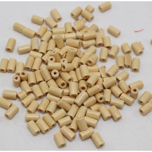 1000 Wood Tube Beads 4X6mm~Wooden Spacer beads