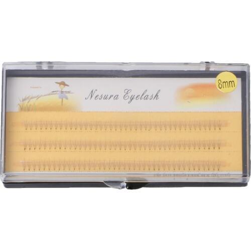 120pcs/box 8/9/10/11/12mm Women Soft Mink Black 0.07 C Wave Individual False Eyelashes Fake Eye Lashes Makeup Extension Tools