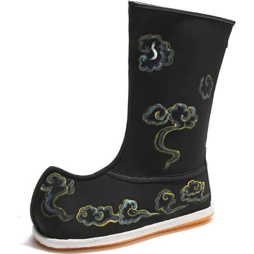 2 colors Flat Swordsman Cosplay Chinese Traditional Han Dynasty Swordsman Cosplay boots National Hanfu Clothing accessories