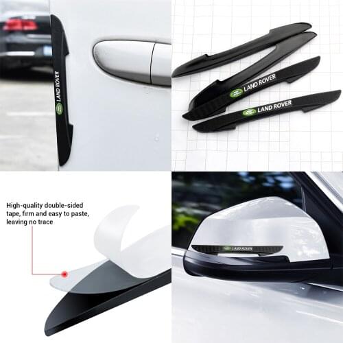 4pcs Car Door Bumper Strip Scratch Protector Auto Anti-Collision stickers For Land Rover autogiography Supercharged Discovery