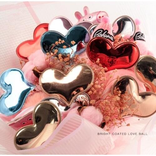 Shiny Coating Love Flowers Decoration Accessories Small Jewelry Gift Box Bouquet Packaging Flower Decoration Material