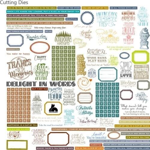 English Phrase Words Printed Vellum Paper For Scrapbooking Diy Happy Planner Photo Allum Card Making Journaling Project