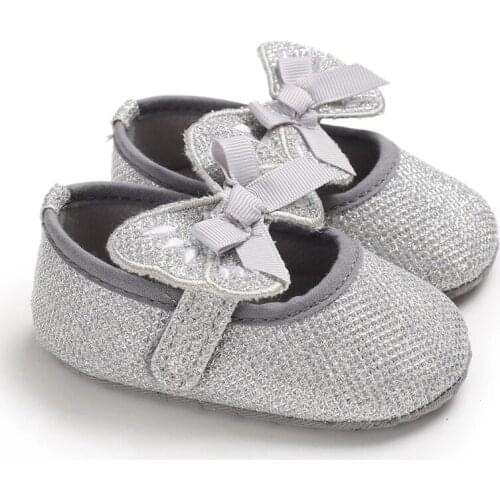 Girls Baby Shoes Soft Bottom Spring and Autumn Style 0-1 Year Old Bow Princess 0-12 Months Baby Toddler Shoes