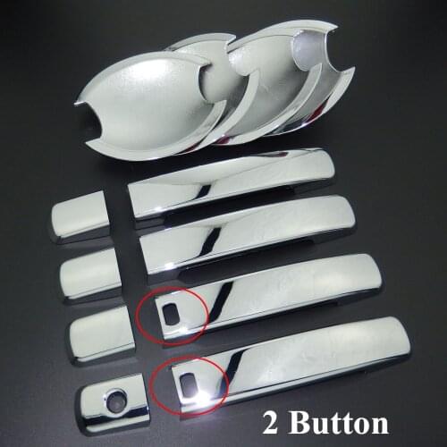 For Nissan Quest 2004-2009 ABS Chrome Door Handle Cover & Door Bowl Cover Car Styling Decorate 2005 2006 2007 2008
