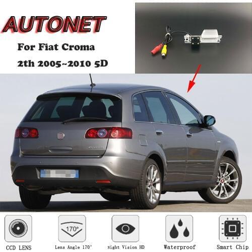 AUTONET HD Night Vision Backup Rear View camera For Fiat Croma 2th 2005~2010 5D CCD/license plate camera