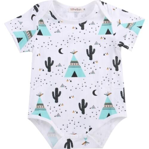 Newborn Toddler Infantil Baby Boys Baby Girls Unisex Fashion Fruit Romper Jumpsuit Pajamas Outfits Clothes