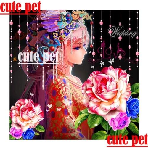 Pretty classical woman DIY Mosaic Diamond Painting wallpaper Cross stitch Diamond puzzle diamond painting full diamond artwork