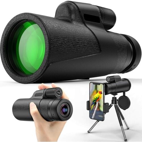 IPX7 Waterproof Powerful Monocular Telescope Professional For Smartphones Zoom HD BAK4 Low Light Night Vision Portable