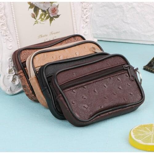 Soft Men Women Card Coin Key Holder Zip Change Pouch Wallet Pouch Bag Purse Gift