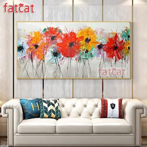 FATCAT Colorful sunflowers Large 5D Diy Diamond Painting Full Drill Diamond Embroidery Kits Graffiti art Wall Decoration AE3123