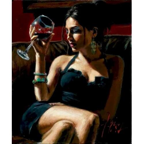 Gatyztory 60×75cm Frame DIY Painting By Numbers Figure Canvas Drawing Handpainted Kits Acrylic Paints Art Unique Gift Wall Decor