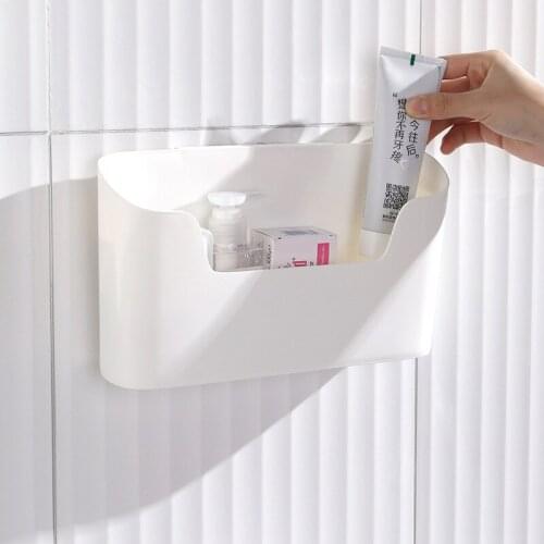 Wall-mounted Multifunctional Storage Box Bathroom Cosmetics Shower Gel Storage Holder Cabinet Seasoning Storage Finishing Rack