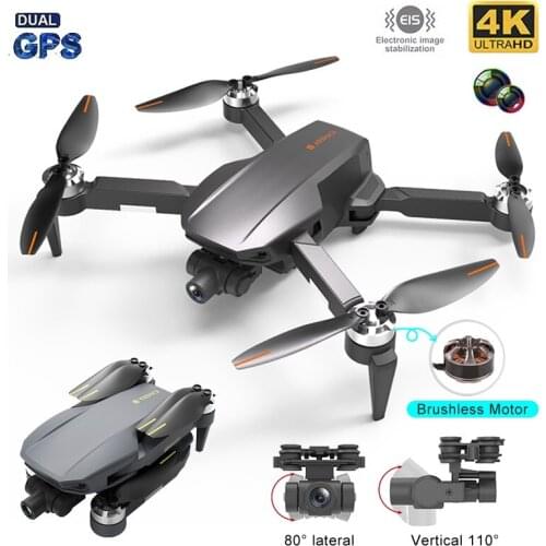 New GPS Drone 4K HD Dual Camera 2-Axis Gimbal Aerial Photography 4G 5G Brushless Foldable Quadcopter RC Distance 1200M Gift