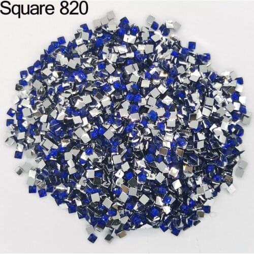 New Arrival Resin Shiny Crystal Stones Colorful Square Crystal Drills Diamond Painting Embroidery Rhinestone Mosaic Gift