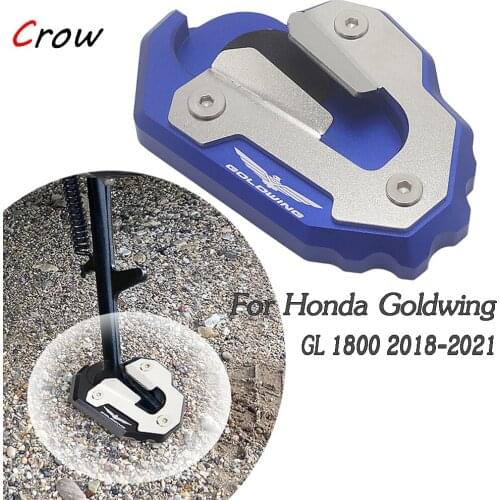 New Motorcycle For Honda Goldwing GL1800 Side Stand Enlarger Plate Kickstand Enlarge Foot shelf Gold Wing GL 1800 2018-2021 2020