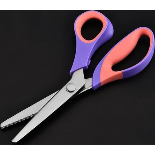 Dressmaker Scissors For Sewing Tailor Zig Zag Scissors Pinking Shears Cut Craft Leather Fabric Textile DENIM Cutting Scissors