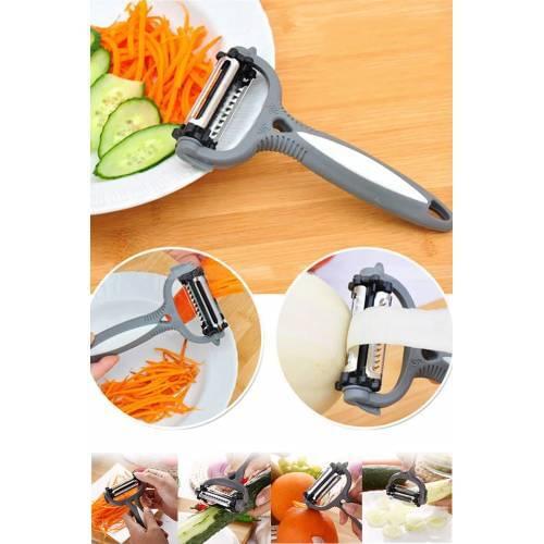 Seller description for Three Head Peeler Vegetable Fruit Chopper Multi-Purpose