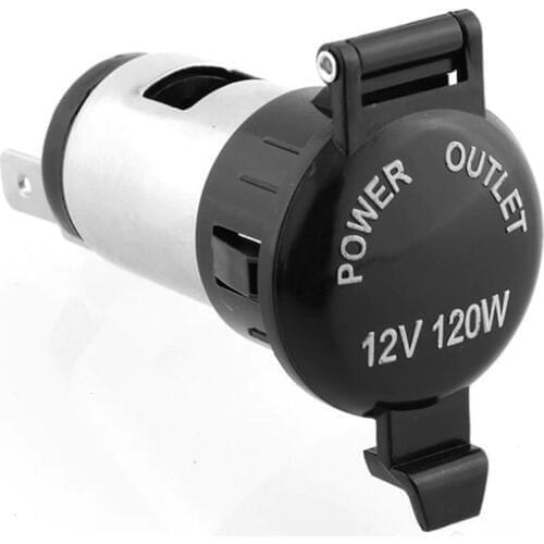 12V Waterproof Car Auto Motorcycle Cigarette Lighter Power Plug Socket For Motorcycles Boats Mowers Tractors Cars