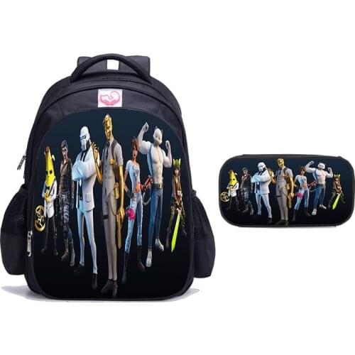 3D Printing FORTNITE Backpack For Kids Games 12inch SchoolBags For Girls Boys Children kindergarten School Backpack
