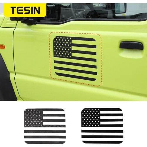 TESIN PVC Car Body Door Sticker For Jeep Wrangler JK JL TJ Car Rear Window Decoration Sticker for Suzuki Jimny Car Accessories