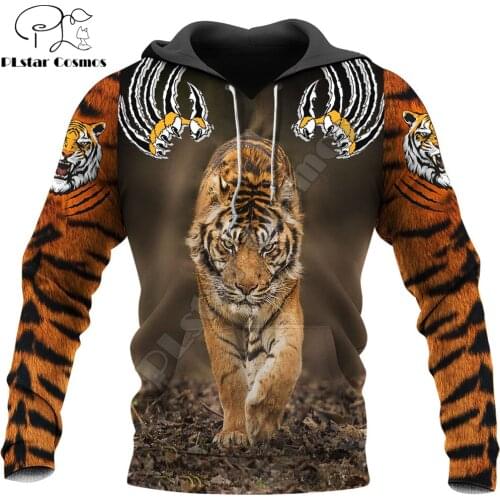 Beautiful Love Tiger 3D All Over Printed Unisex Deluxe Hoodie Men Sweatshirt Zip Pullover Casual Jacket Tracksuit DW0313