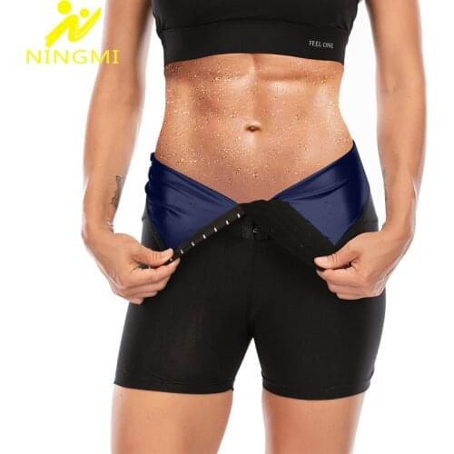 NINGMI Body Shaper Slimming Pants Sweat Sauna Pants Thermo Shapewear Shorts Waist Trainer Legging Body Shapewear Slim Panties