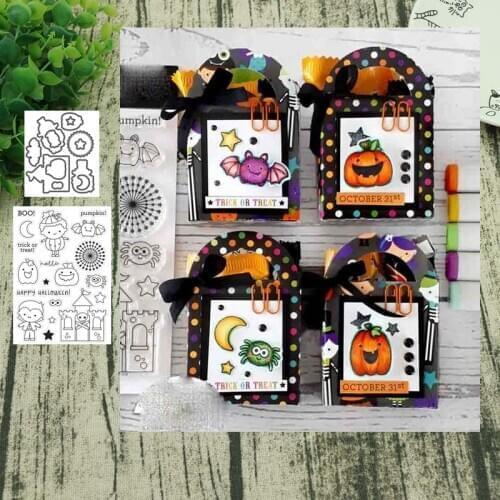 Halloween vampire Metal Cutting Dies and Stamps for Scrapbooking Steel Craft Die Cut Embossing Paper Card Album Stencil