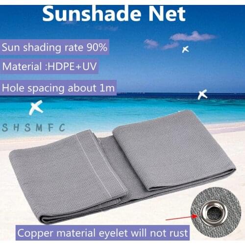 Anti-UV HDPE Sunshade Net Heat Insulation Net Swimming Pool Plant Balcony Outdoor Garden Sunscreen Shade Cloth Car Sunshade