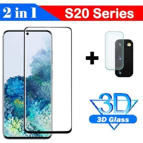 Case Protective Glass For Samsung galaxy S 20 Plus S20 ultra S20Ultra S20plus Glas Film 20Plus 20ultra Temper Camera Lens 2in1