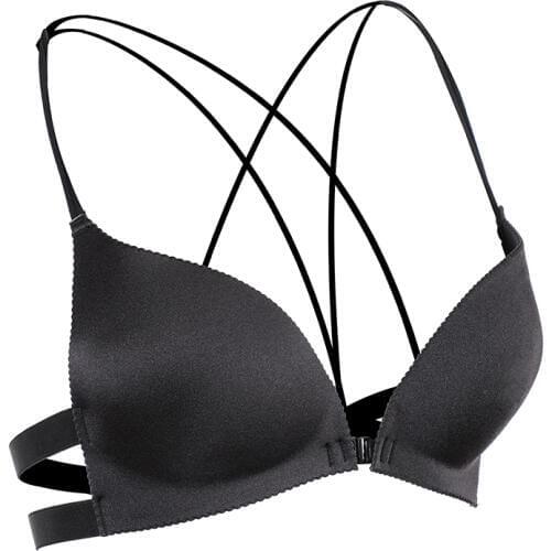 Latin Shirt Women Black Front Buckle Beauty Back Gather Thin Section Bra Rumba Cha Cha Samba Practice Wear Ladies Tops DNV11660