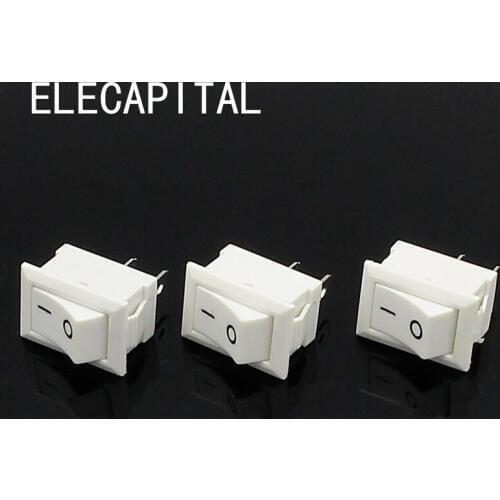 10pcs/lot 10*15mm SPST 2PIN ON/OFF G130 Boat Rocker Switch 3A/250V Car Dash Dashboard Truck RV ATV Home