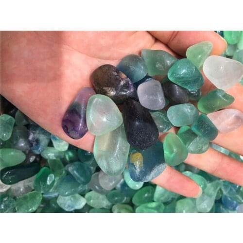 100g natural fluorite irregular gravel grains, fluorite crystal gravel for fish tank decoration
