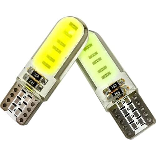 3000X T10 W5W 194 Silicone Case 12 Chips COB LED Car Wedge Interior Dome Reading Light Auto Motor Parking Bulbs width Side Lamp