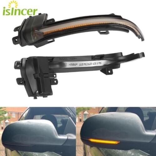 2 Pcs Side Wing Mirror Indicator Dynamic Turn Signal LED Light For For AUDI A4 B8.5(2010---2015)A5 B8.5 RS3/4/5 S5 2010-2016