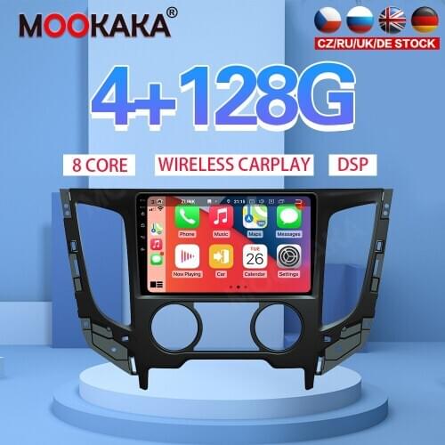 7" Android 10 PX6 4G 128GB Car Player For Mitsubishi Triton MT 2015-2017 2018-2020 Car GPS Navi CarPlay Head Unit DSP Stereo