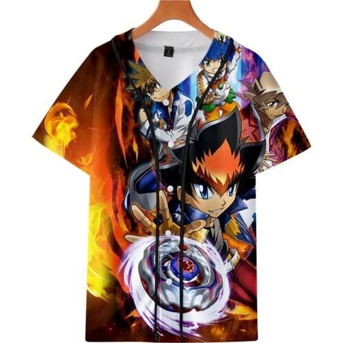 Beyblade Burst Evolution baseball T-shirt Hot Sale Hip Hop Tee Shirt Hipster 3d Tshirt Harajuku Streetwear T shirt brand Clothes