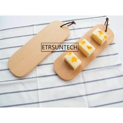 Beech Wood Cutting Sushi Board Long Length Platter Restaurant Wooden Sushi Dishes Meat Roller Plate