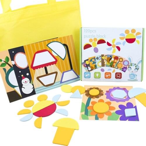 Baby Toys Wooden Puzzle Cartoon Animal Intelligence Kids Educational Brain Teaser Children Tangram Shapes Learning Jigsaw toy