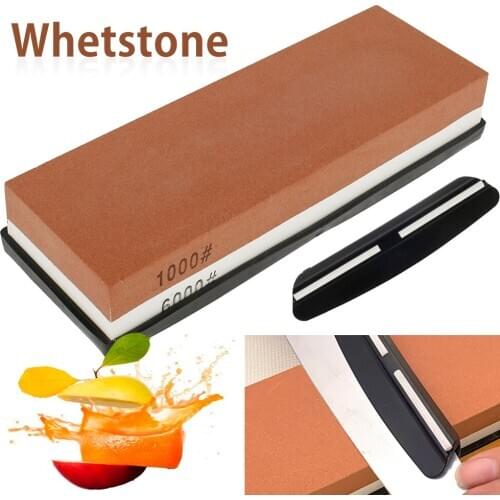 Double-sided Sharpening Stone Base Angle Guide Set 1000 6000 Grits Kitchen Knife Sharpener Grinding Whetstone Kitchen Supplies