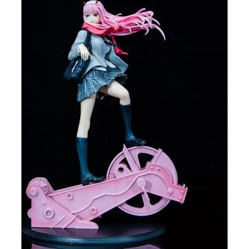 28cm PVC Action Figure Anime DARLING In The FRANXX Figure Toy Zero Two 02 Sexy Girl Collection Model Doll Toys
