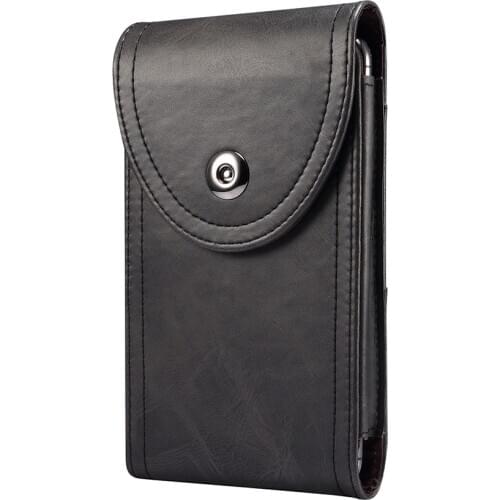 Leather Belt Case For iPhone 11 / XS Max / XR / XS / X / 8 Plus / 7 Plus / 6 Plus, Phone Pouch Belt Holster For Samsung Note 10