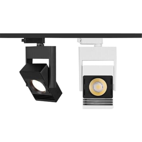 Square track light 20W 30W ,85-265V COB lighting, suitable for clothing store, commercial background wall track lighting